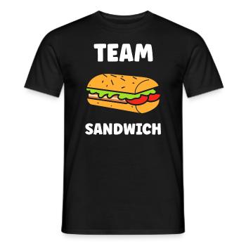 Humour sandwich - T-shirt homme - noir - Devant - AI Model Male 178 light (178cm)