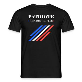 Patriot Limitierte Auflage - Männer T-Shirt - Schwarz - Vorne - AI Model Male 178 light (178cm)