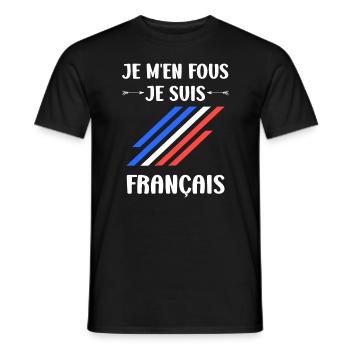 Je suis français - T-shirt homme - noir - Devant - AI Model Male 178 light (178cm)
