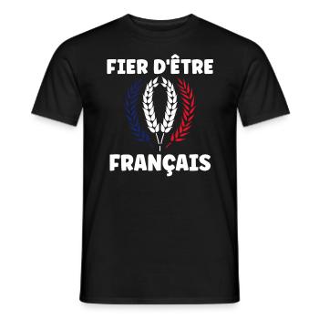 Je suis français - T-shirt homme - noir - Devant - AI Model Male 178 light (178cm)