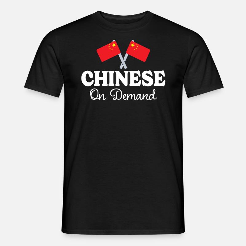 Chinesisch auf Anfrage Chinesisch Dolmetscher - Männer T-Shirt - Schwarz
