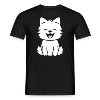 wolf - Men's T-Shirt - black - Front - AI Model Male 178 light (178cm)