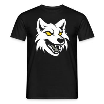 loup - T-shirt homme - noir - Devant - AI Model Male 178 light (178cm)