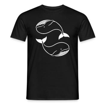 Baby Whale - Men's T-Shirt - black - Front - AI Model Male 178 light (178cm)
