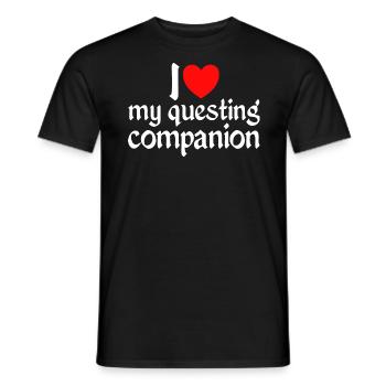 Romantic Idea Couple Medieval Party - Men's T-Shirt - black - Front - AI Model Male 178 light (178cm)