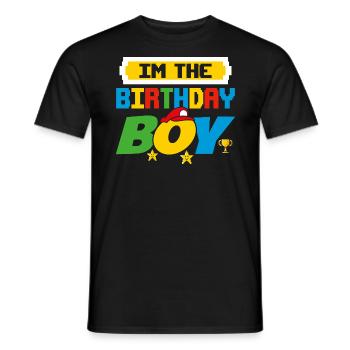 Im The Birthday Boy Game Gaming Family Matching - T-shirt homme - noir - Devant - AI Model Male 178 light (178cm)