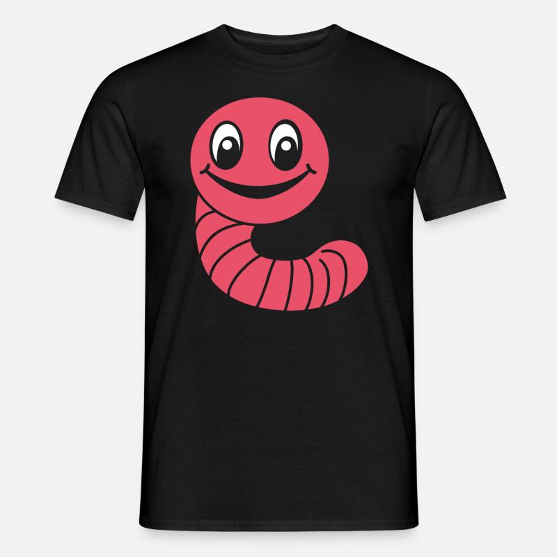 Regenwurm - Männer T-Shirt - Schwarz