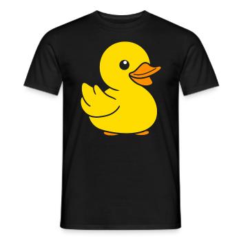 duck - Men's T-Shirt - black - Front - AI Model Male 178 light (178cm)