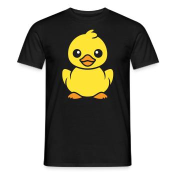 Ente - Männer T-Shirt - Schwarz - Vorne - AI Model Male 178 light (178cm)