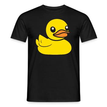 canard - T-shirt homme - noir - Devant - AI Model Male 178 light (178cm)