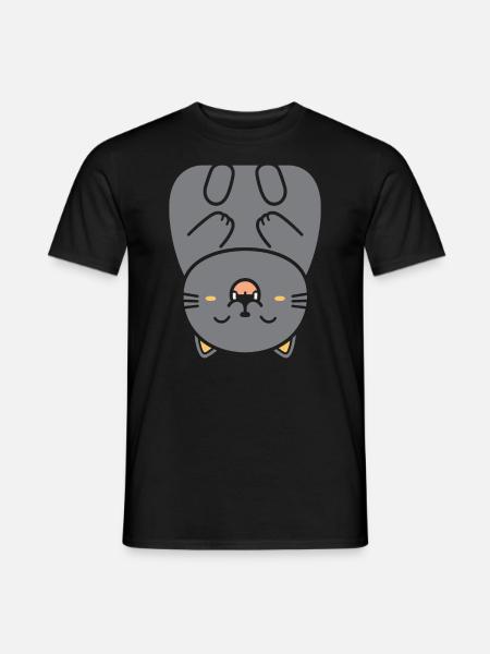 Chartreux little cat - Men's T-Shirt - black