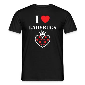 amour Coccinelle - T-shirt homme - noir - Devant - AI Model Male 178 light (178cm)