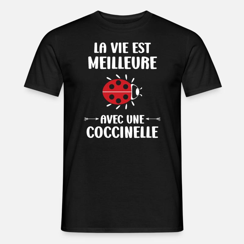 amour Coccinelle - T-shirt homme - noir