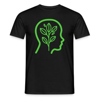 sensibilisation santé mentale - T-shirt homme - noir - Devant - AI Model Male 178 light (178cm)