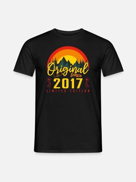 Geburtstag 2017 Geschenk 2017 Geburtstag - Männer T-Shirt - Schwarz