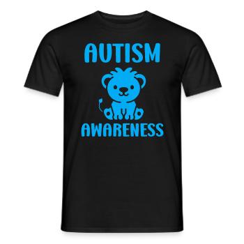 sensibilisation à l'autisme autiste - T-shirt homme - noir - Devant - AI Model Male 178 light (178cm)