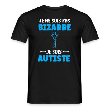 sensibilisation à l'autisme autiste - T-shirt homme - noir - Devant - AI Model Male 178 light (178cm)