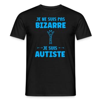sensibilisation à l'autisme autiste - T-shirt homme - noir - Devant - AI Model Male 178 light (178cm)