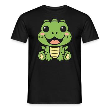 Crocodile - T-shirt homme - noir - Devant - AI Model Male 178 light (178cm)