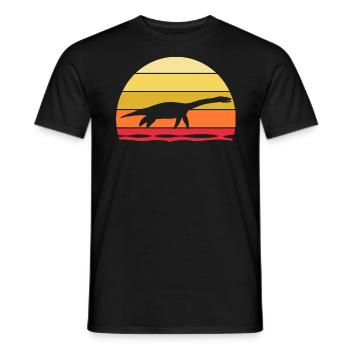 Archäologe Dino Plesiosaurier Dinosaurier - Männer T-Shirt - Schwarz - Vorne - AI Model Male 178 light (178cm)