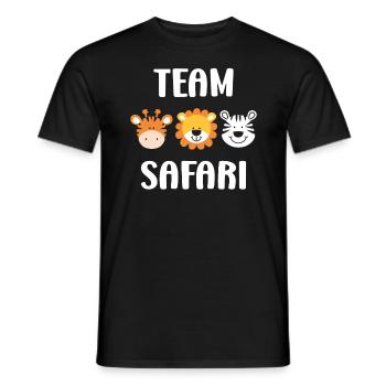 Team-Safari - Männer T-Shirt - Schwarz - Vorne - AI Model Male 178 light (178cm)