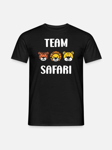 Team safari - Men's T-Shirt - black