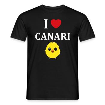 Humour Canari - T-shirt homme - noir - Devant - AI Model Male 178 light (178cm)