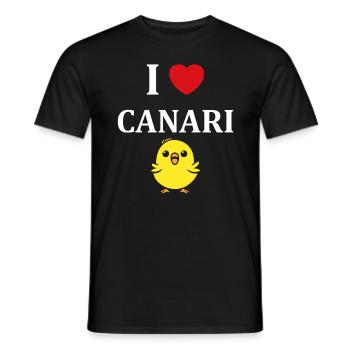 Humour Canari - T-shirt homme - noir - Devant - AI Model Male 178 light (178cm)