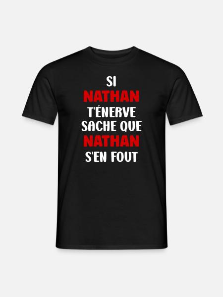 Nathan - T-shirt homme - noir