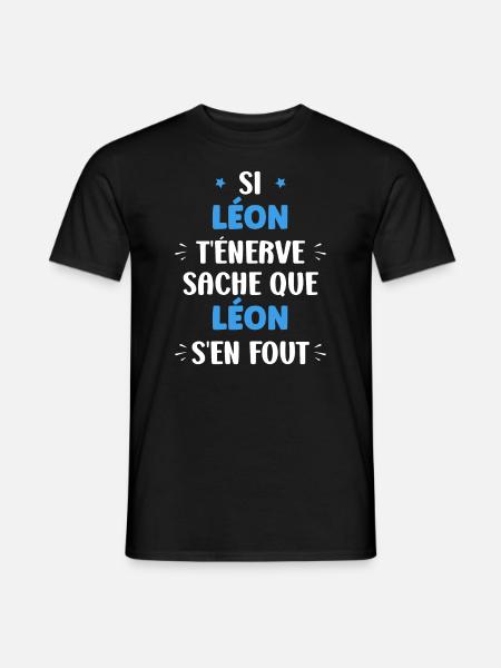 leon - T-shirt homme - noir