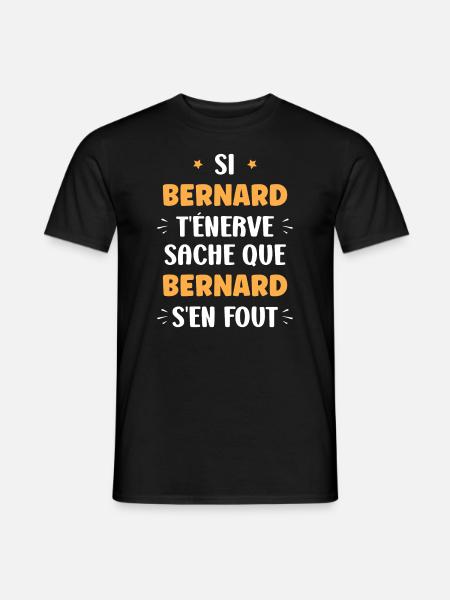 Bernard - T-shirt homme - noir
