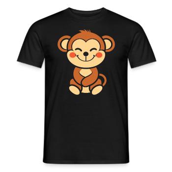 Saimiri - Men's T-Shirt - black - Front - AI Model Male 178 light (178cm)