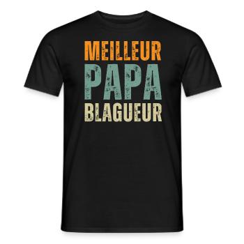 Bester Joker-Vater - Männer T-Shirt - Schwarz - Vorne - AI Model Male 178 light (178cm)