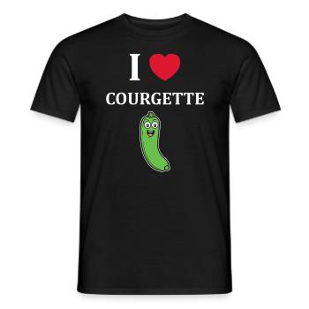 courgette - T-shirt homme - noir - Devant - AI Model Male 178 light (178cm)
