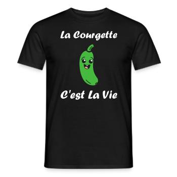 courgette - T-shirt homme - noir - Devant - AI Model Male 178 light (178cm)