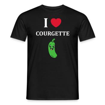courgette - T-shirt homme - noir - Devant - AI Model Male 178 light (178cm)