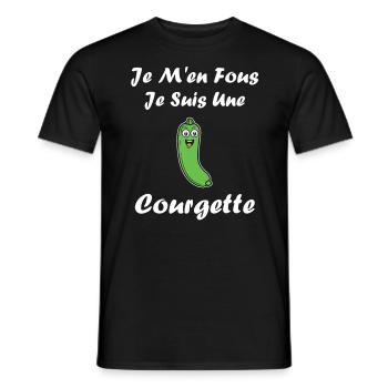 courgette - T-shirt homme - noir - Devant - AI Model Male 178 light (178cm)