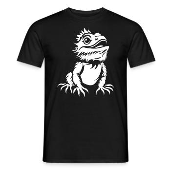 Bearded Dragon - Men's T-Shirt - black - Front - AI Model Male 178 light (178cm)