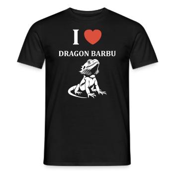 Dragon barbu - T-shirt homme - noir - Devant - AI Model Male 178 light (178cm)