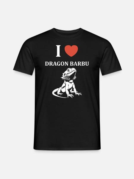 Dragon barbu - T-shirt homme - noir