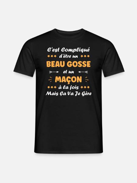 maçon - T-shirt homme - noir