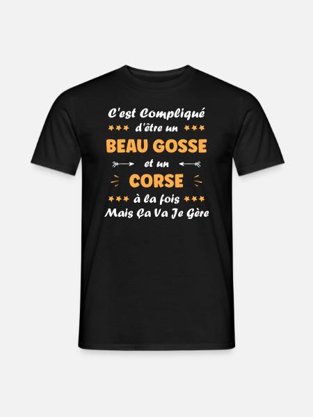 corse - T-shirt homme - noir
