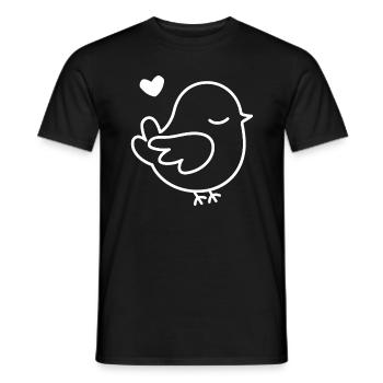 Dove - Men's T-Shirt - black - Front - AI Model Male 178 light (178cm)