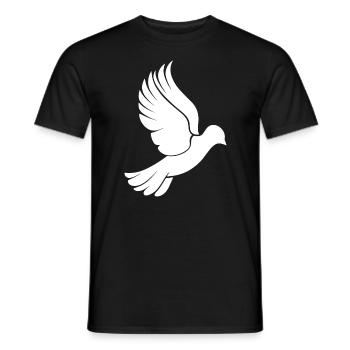 Dove - Men's T-Shirt - black - Front - AI Model Male 178 light (178cm)