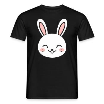 Petit bébé lapin - T-shirt homme - noir - Devant - AI Model Male 178 light (178cm)