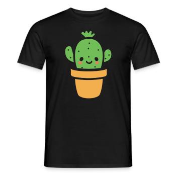 Cactus - T-shirt homme - noir - Devant - AI Model Male 178 light (178cm)