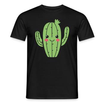 Cactus - T-shirt homme - noir - Devant - AI Model Male 178 light (178cm)