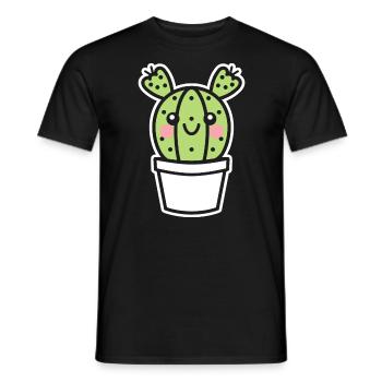 Cactus - T-shirt homme - noir - Devant - AI Model Male 178 light (178cm)