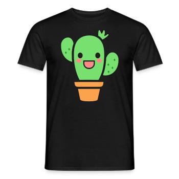 Cactus - T-shirt homme - noir - Devant - AI Model Male 178 light (178cm)