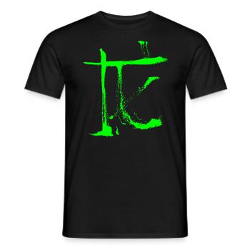 Drache (Tierkreiszeichen) TUSCHE Chinesisch - Männer T-Shirt - Schwarz - Vorne - AI Model Male 178 light (178cm)